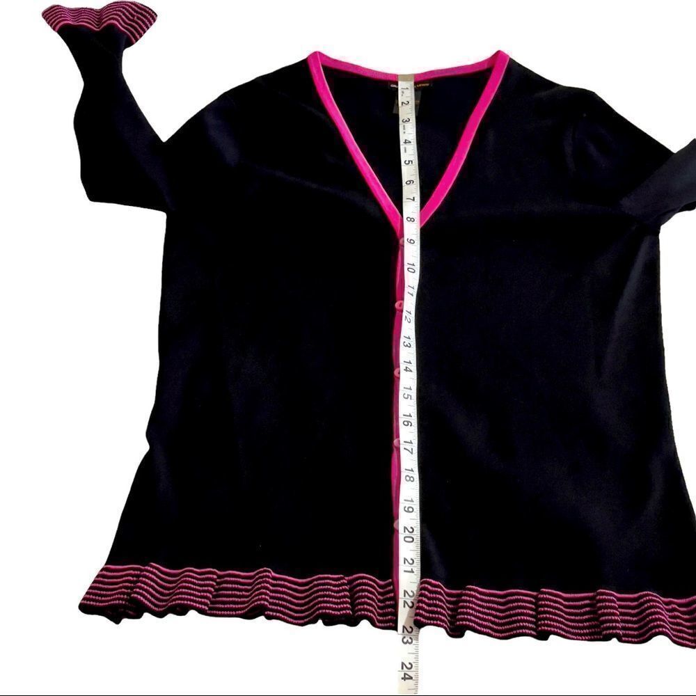 Grace Dane Lewis Ruffe Knit Cardigan LARGE - Picture 12 of 15
